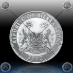 1oz SIERRA LEONE $1 Dollar 2022 (BIG FIVE - LION) UNC